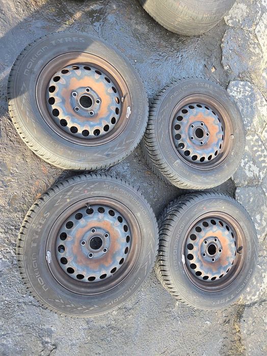 VW SEAT SKODA AUDI koła felgi stalowe 5x112 195/65 r15 24r CAŁOROCZNME