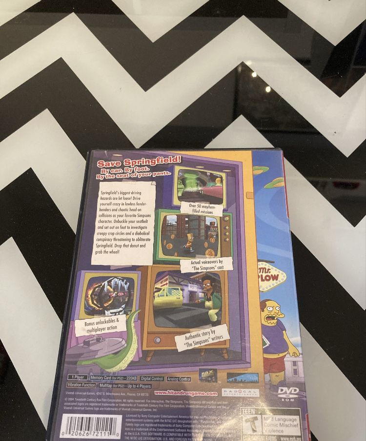The simpsons hit and run ps2