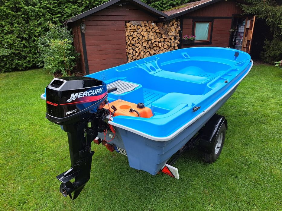 Silnik zaburtowy Mercury 15 kon 2 sów i stopa S rok 2005 Film