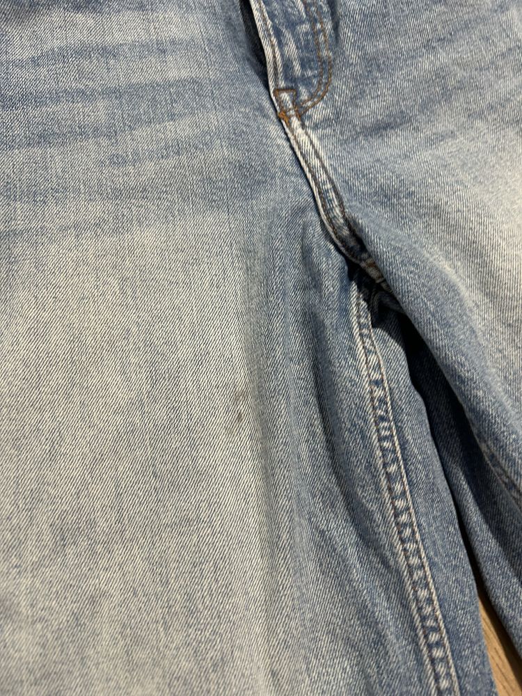 Spodnie jeansowe H&M szerokie nogawki wysoki stan młodzieżowe r XS