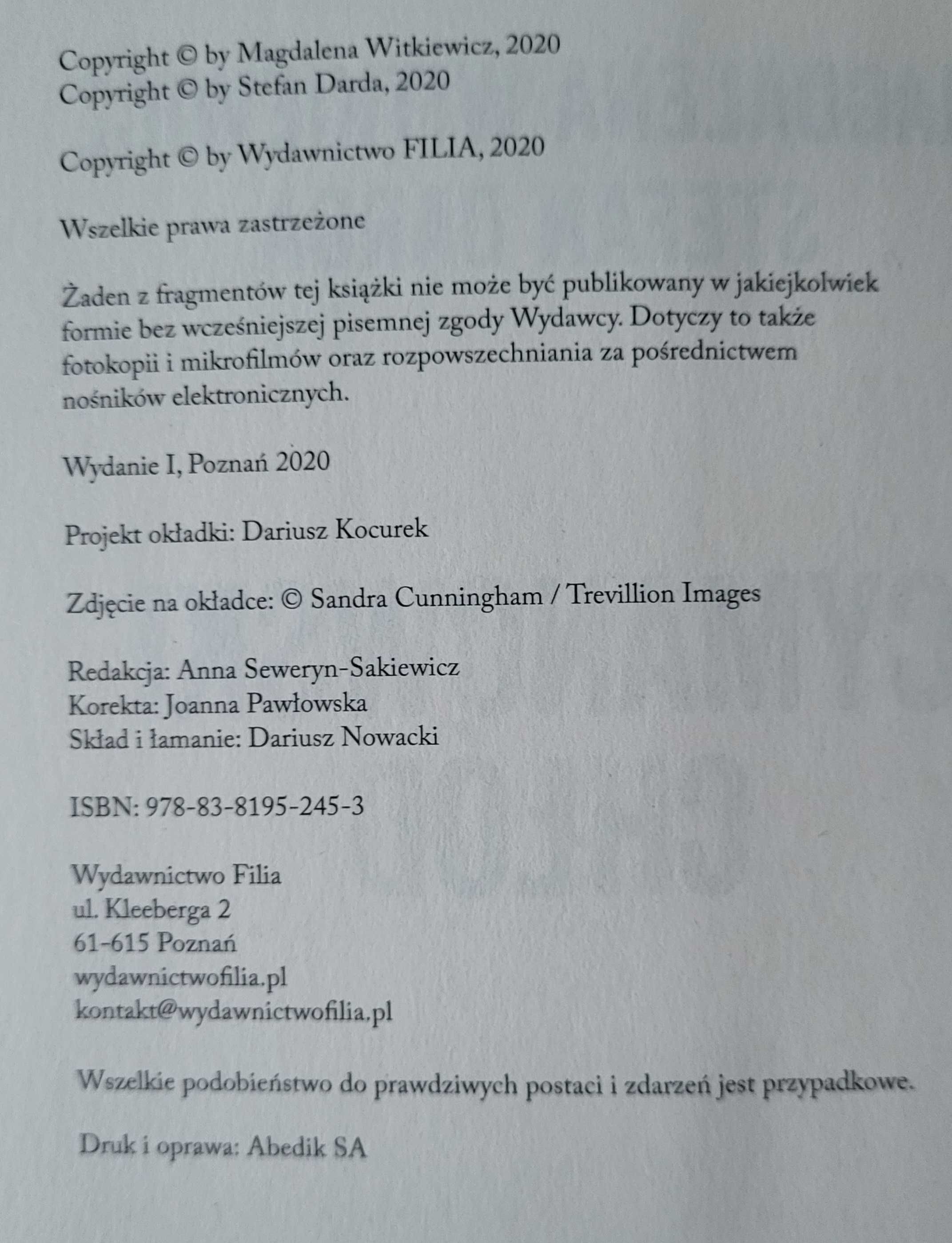 Książka Cymanowski chłód Magdalena Witkiewicz, Stefan Darda