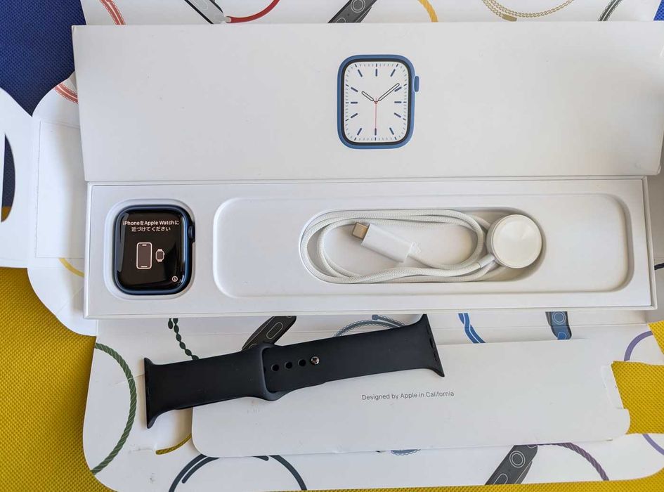 ГАРАНТІЯ Стан нового Apple Watch 7 45 Blue ідеальний Стан нових США