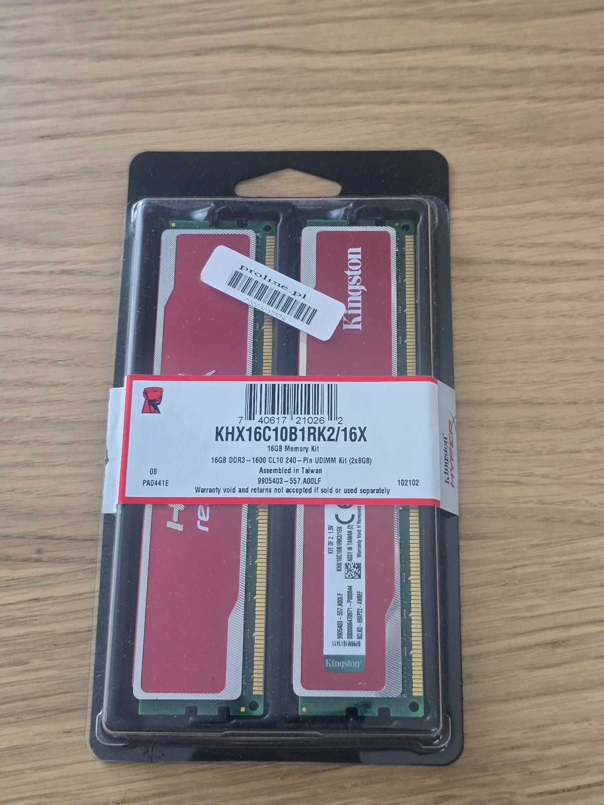 Kingston HyperX DDR3 16GB 1600MHz CL10