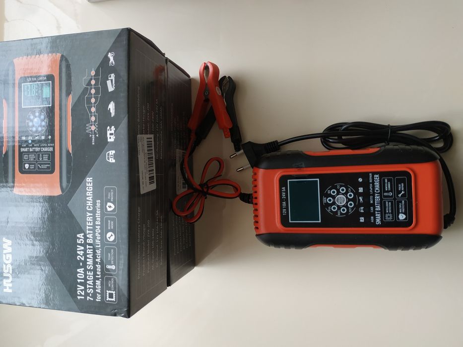 Автоматичний  Зарядний пристрій 12v 10A - 24v 5A