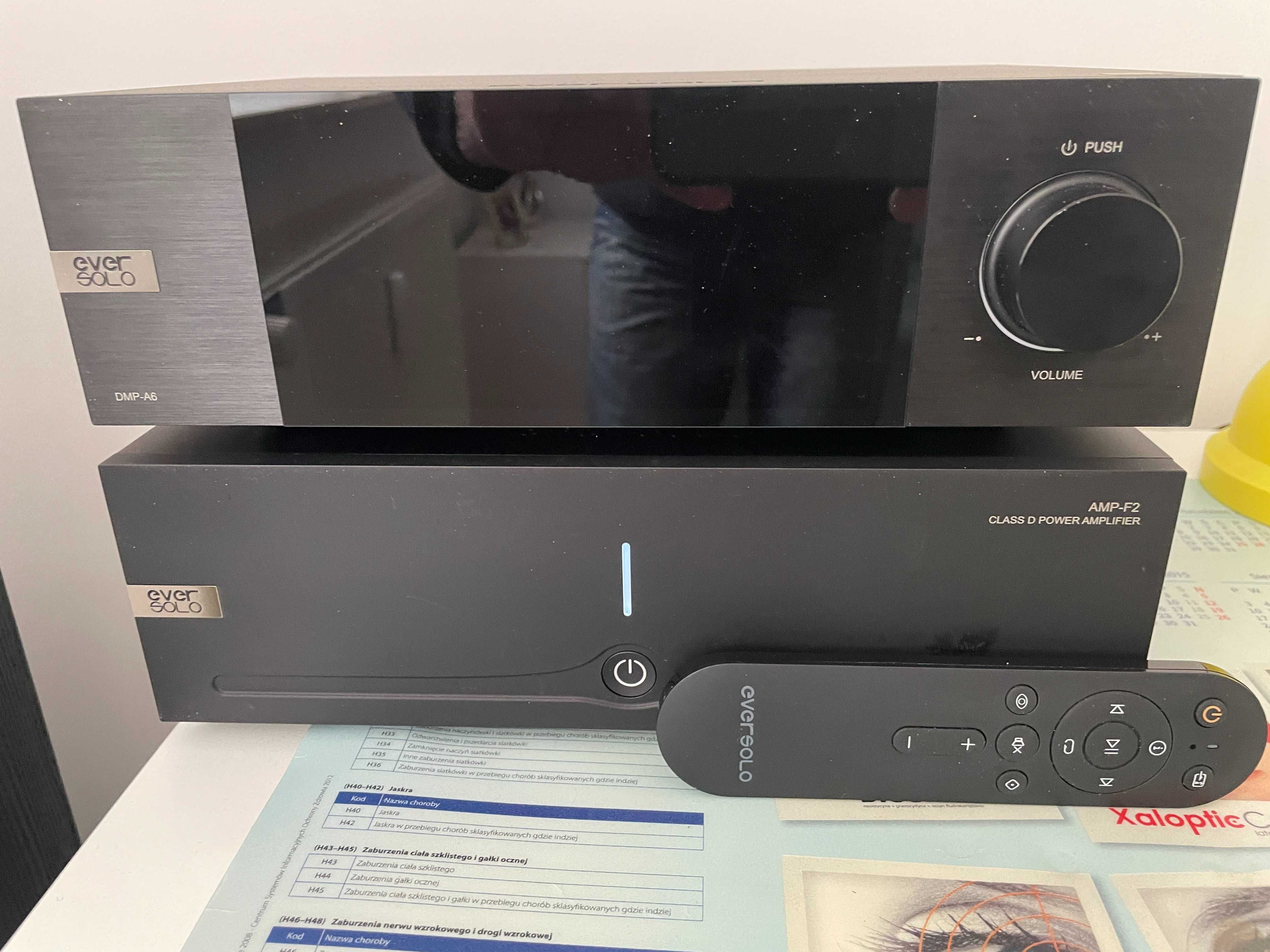 ever solo dmp A6, Wzmacniacz ever solo, kolumny monitor audio silver.