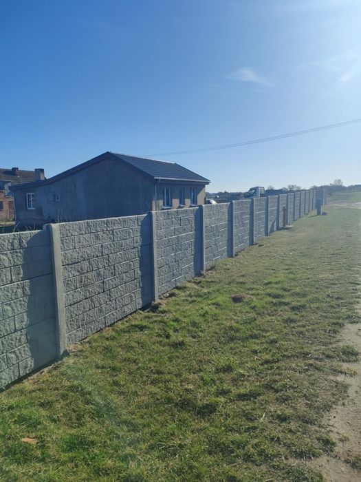 Ogrodzenia, płoty, BETONOWE MONTAŻ