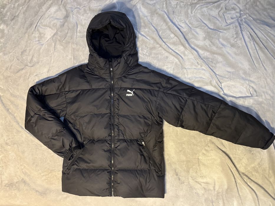 Куртка пуховик мужская Puma Down Jacket черного цвета