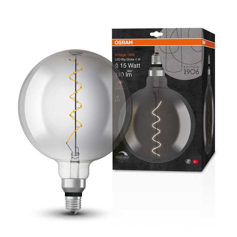 Żarówka LED OSRAM Vintage 1906 E27 G200 4/15W 110lm ciepła ściemnialna