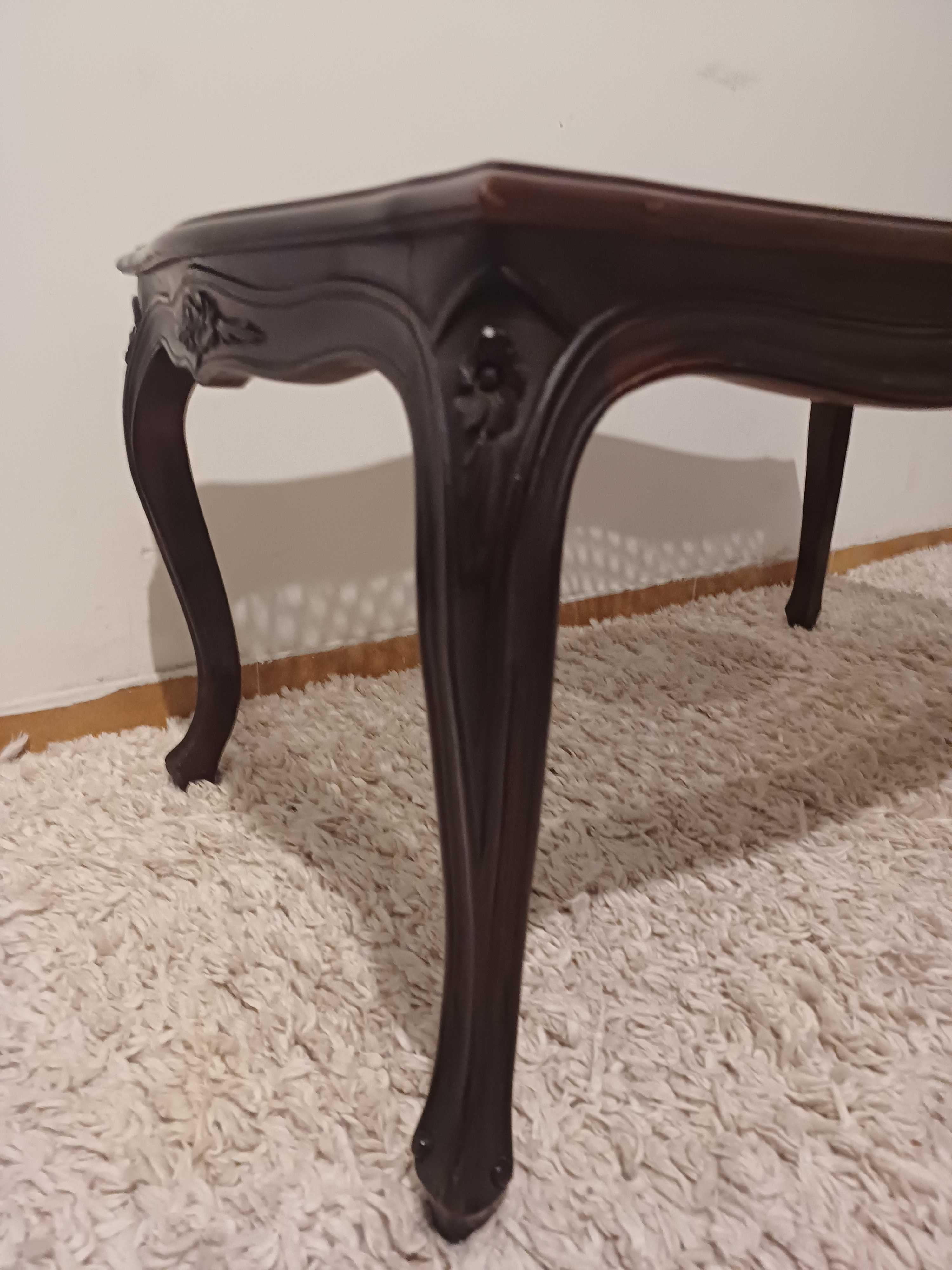 Mesa de Madeira com Vidro