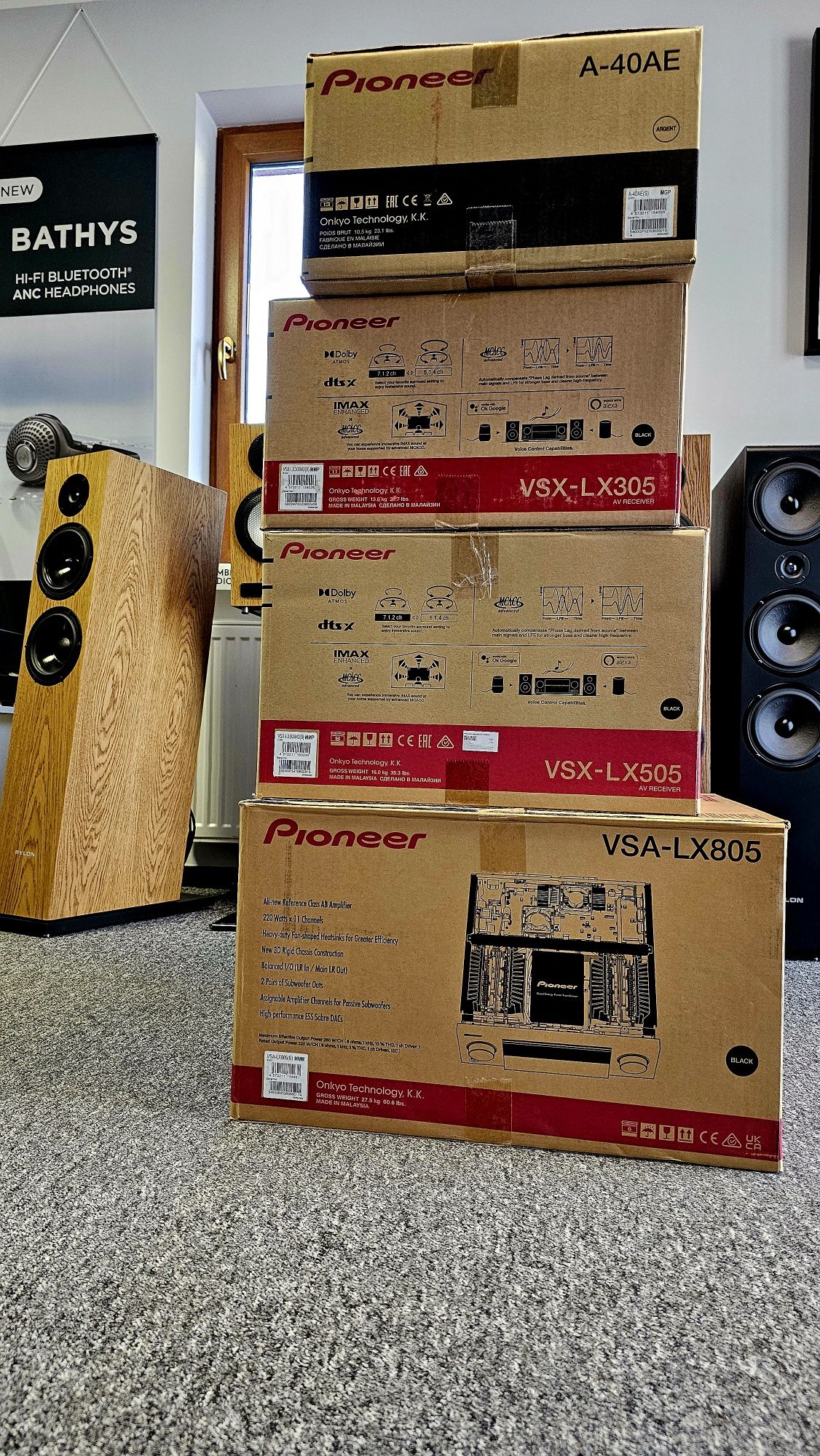 Amplituner Pioneer VSX-LX505 9.2 8K Atmos Spotify Tidal Nowy Gwarancja