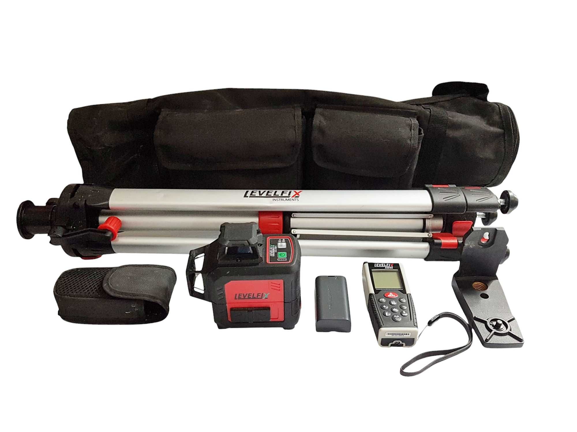 Zestaw laser Levelfix CCL160G, dalmierz Levelfix AM60