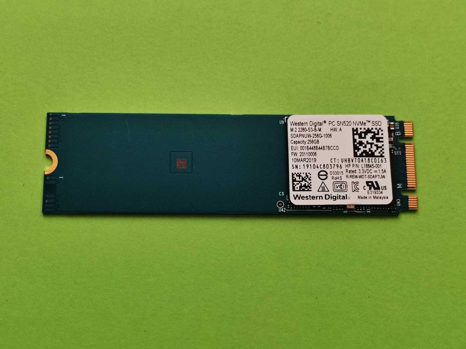 SSD M2 PCie 256GB WD Sn520