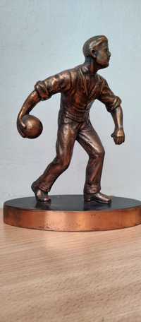 Stara figura Rzeźba Vintage Mężczyzna Sport Piłka Ręczn