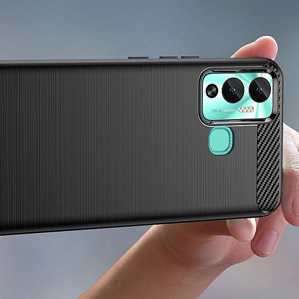 Carbon Case etui do Infinix Hot 12 Play Nfc / Hot 12 Play elastyczny s