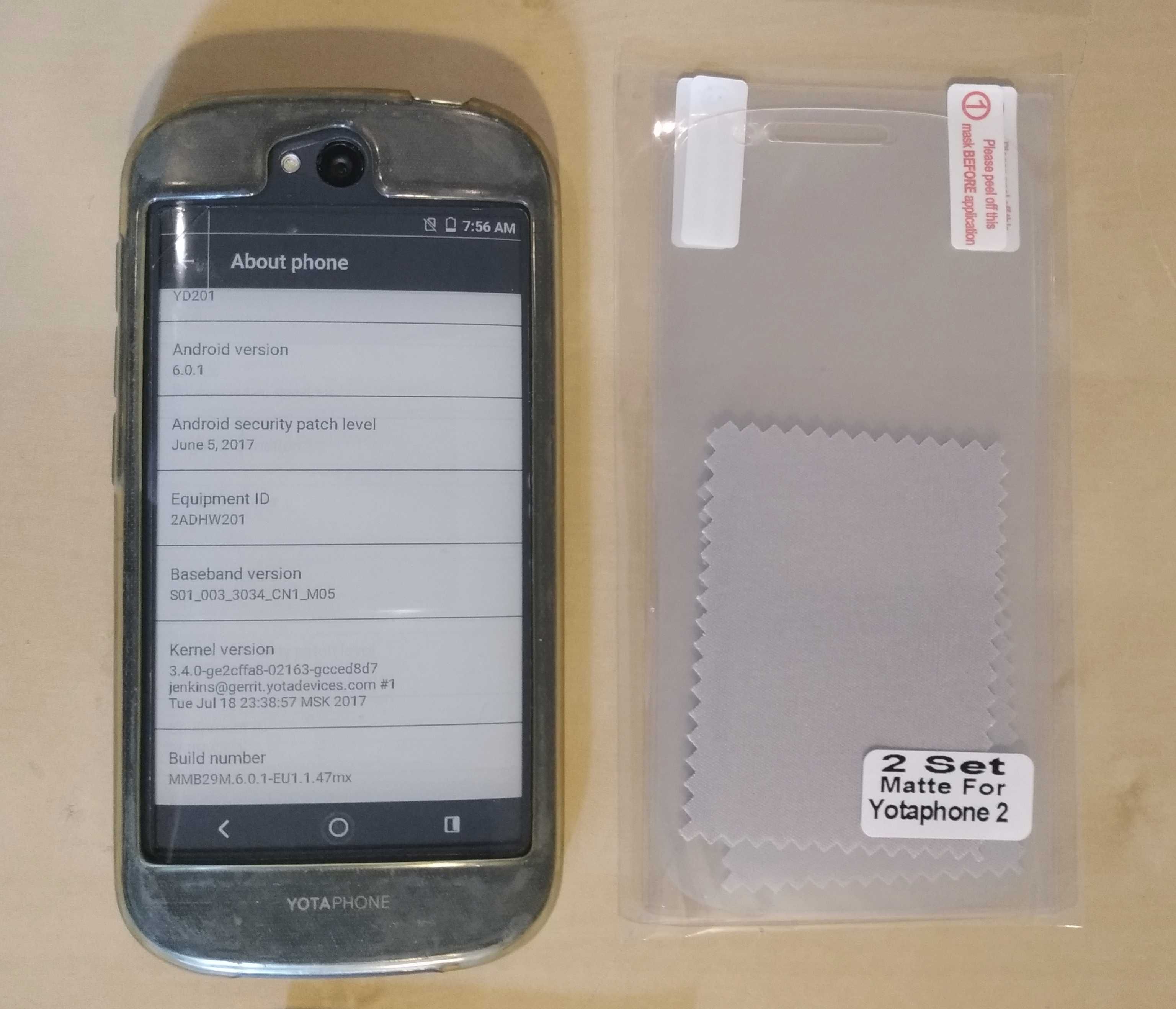 YotaPhone 2 YD201 2GB/32GB dwa ekrany z obu stron E-Ink + LCD, nanoSim