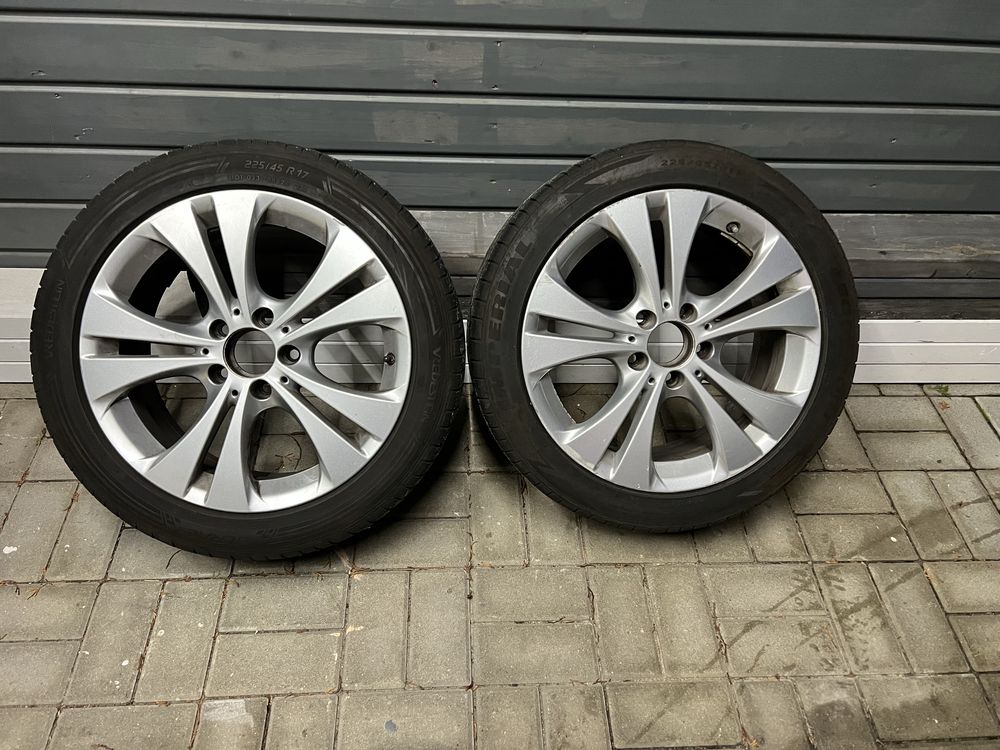 Koła Felgi Opony Lato Mercedes 17 225/45/17 22 r czujniki powietrza