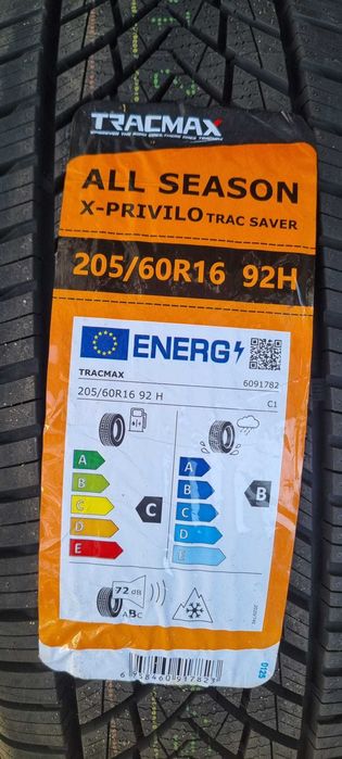 Nowe opony całoroczne TRACMAX TRAC SAVER AS01 205/60R16 92H