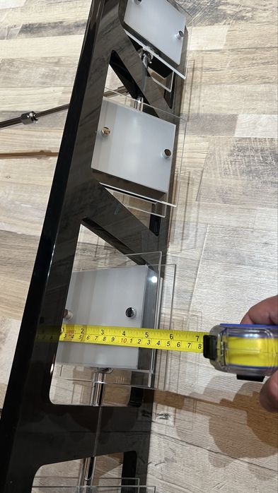 Світильник (люстра) чорний глянець на 4 плафони, (як новий)