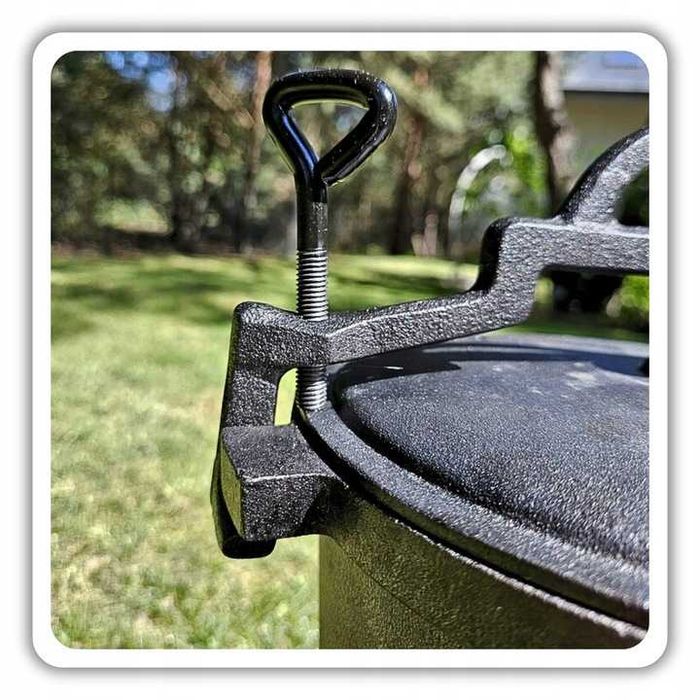 Kociołek żeliwny 8L ogrodowy do potraw jednogarnkowych leczo MOCNY new