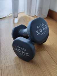 Halteres de Fitness 3Kg Cinzento x2
19,90€