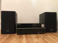 Mini Wieża SONY CMT-HX35R, pilot, głośniki