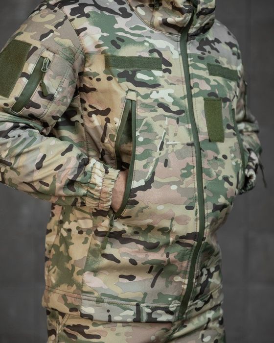 Костюм тактичний Мультикам soft shell mtk куртка та штани на осінь