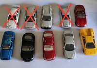 Carros em miniatura (BMW, Mercedes, Jaguar, Ferrari)