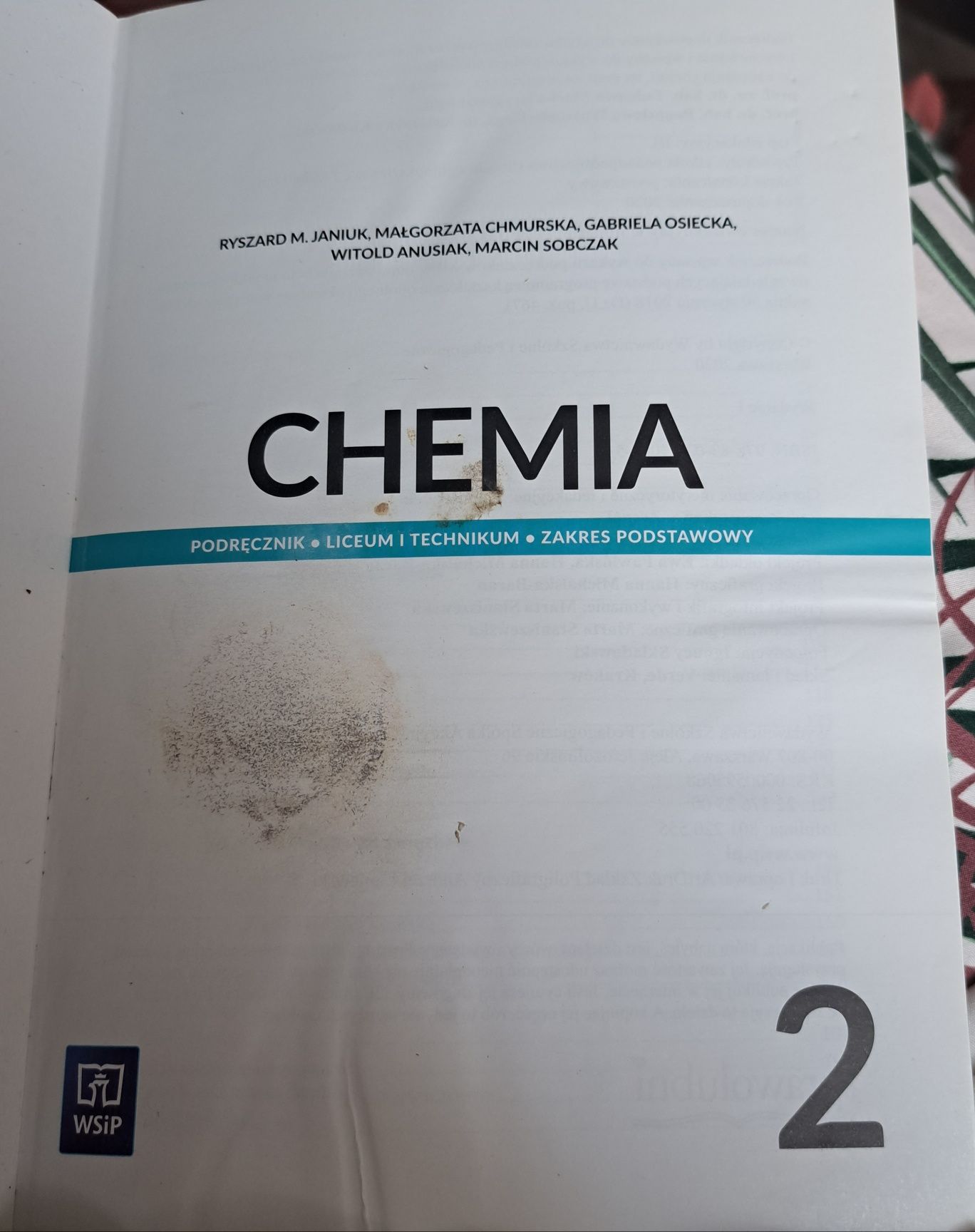 Chemia 2 liceum I technikum