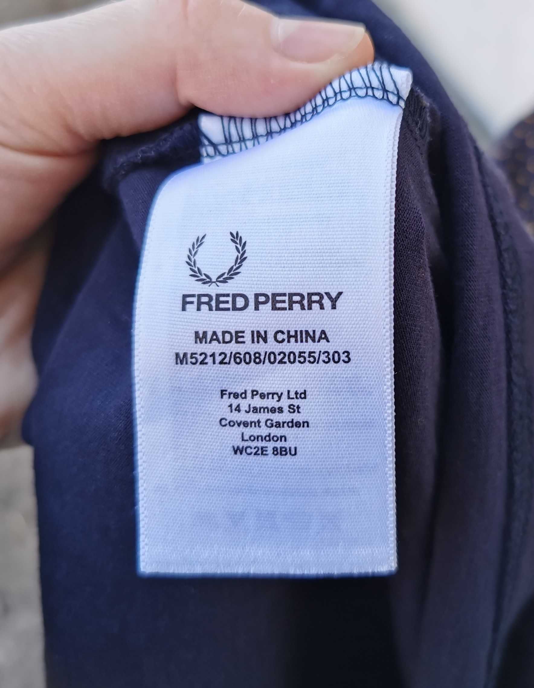 Бавовняна чоловіча футболка Fred Perry S Оригінал