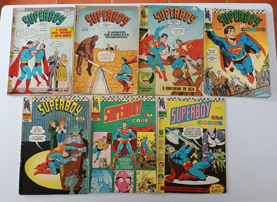 65 Livros Superman, Supermoça, e Superboy da Ebal e da Abril