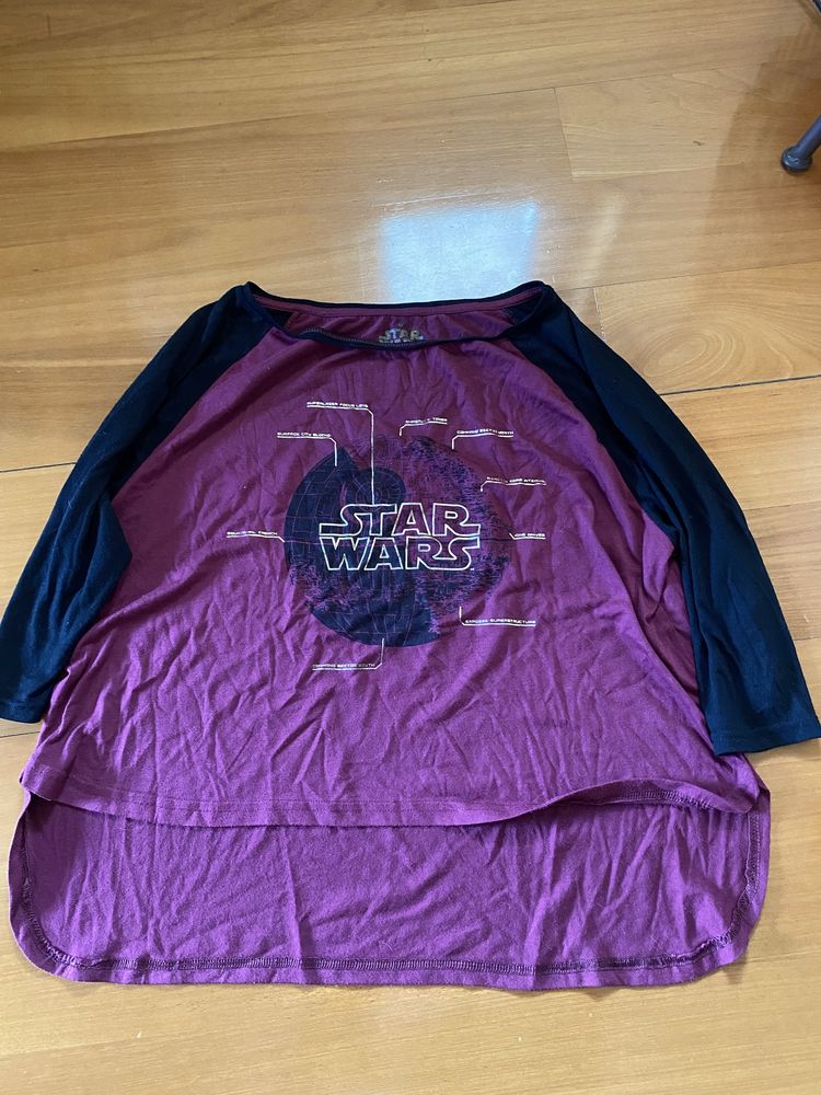 Camisola meia manga starwars xl criança