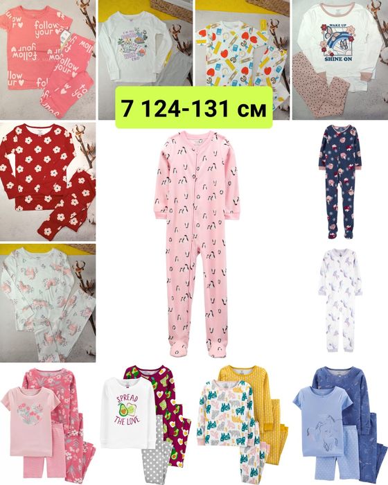 Розм.6,7,8,10,12,14 Піжами картерс, Carters в наявності, США, коттон