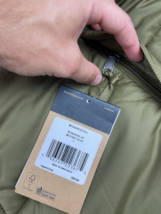 Куртка  The North Face Saikuru Jacket Military Olive  XL розмір