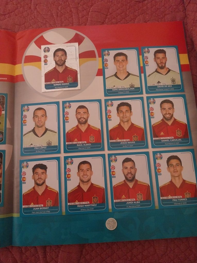 Caderneta completa Euro 2020 preview