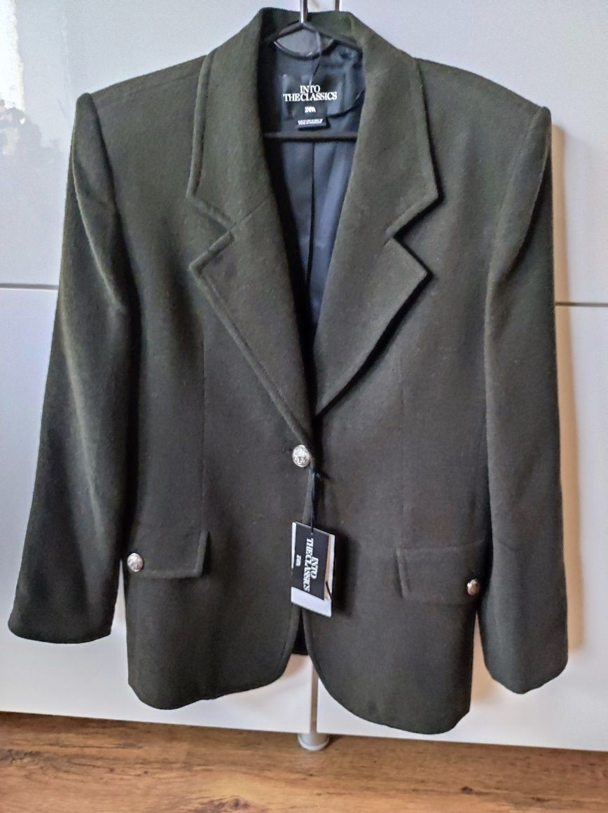 Zara limitowana marynarka z wełną M/L