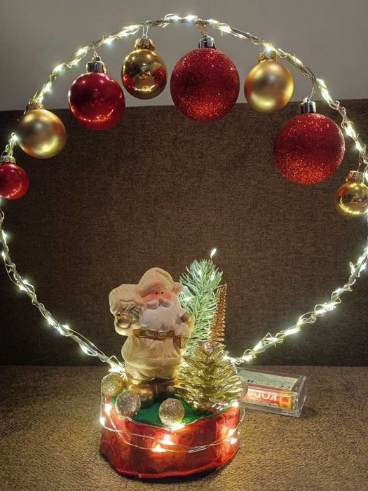 Świecacy Świateczny stroik -68 zł