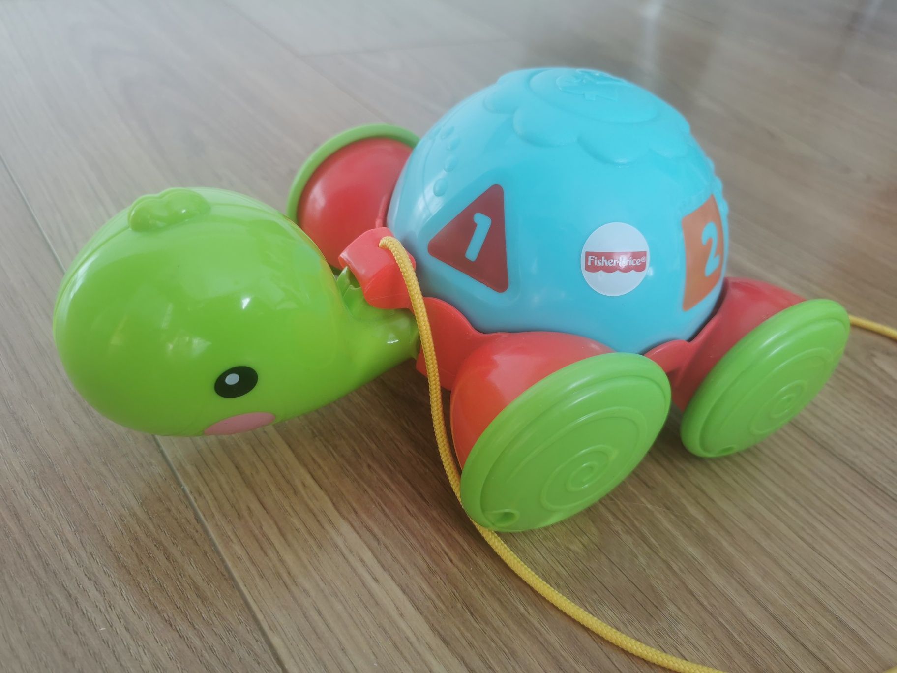 Jeżdzący Żółwik na sznureczku z Cyferkami - Fisher Price Y8652