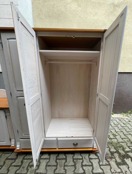 ->KOMODA+SZAFA: Uniwersalny zestaw-pokój dziecięcy lub salon/sypialnia