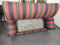 Sofa cama usado de tecido