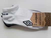 3pack skarpety unisex sneaker białe szare czarne Umbro 35-38