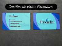 20 unidades Cartão de visita Premium Metálico – Alumínio 86 x 54 mm