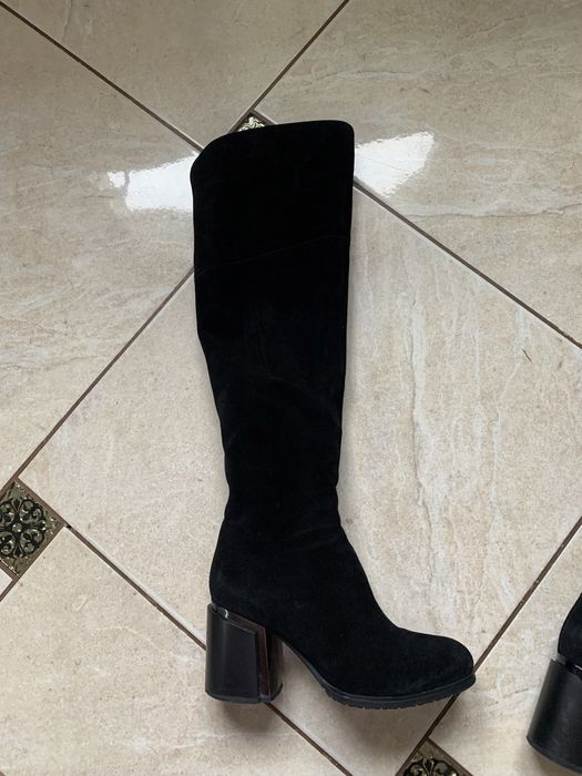 Чоботи зимові замшеві жіночі