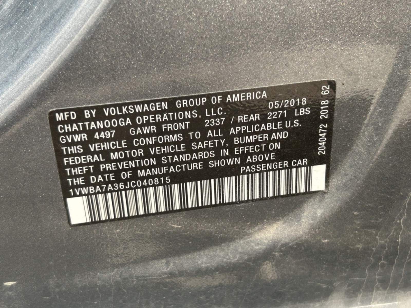Passat nms b8 USA