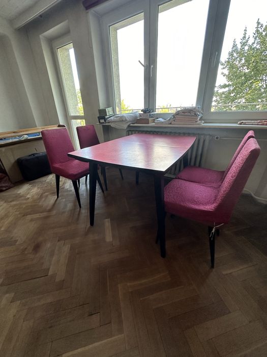 Zestaw mebli PRL vintage z Kalwarii Zebrzydowskiej art deco