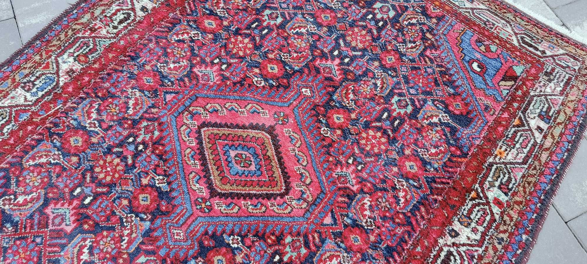 Hamadan ręcznie tkany dywan wełniany 162 x 103 cm wełna 100%