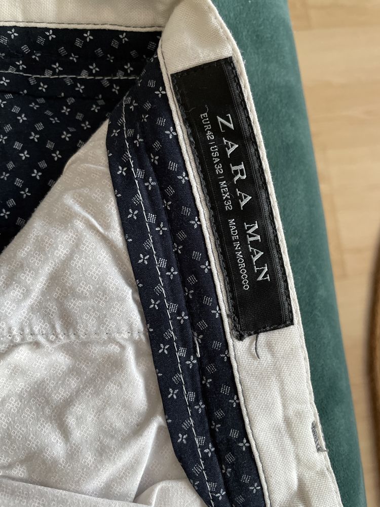 Spodnie męskie wizytowe Zara eur42