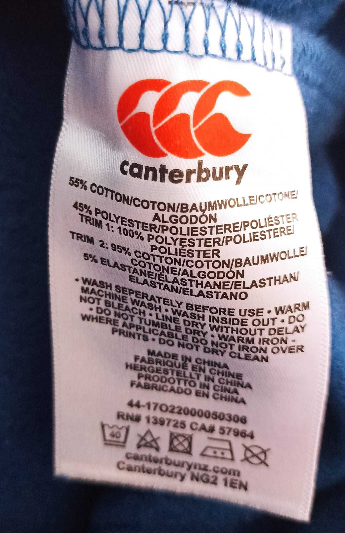 Canterbury bluza z kapturem męska w kolorze morskim M