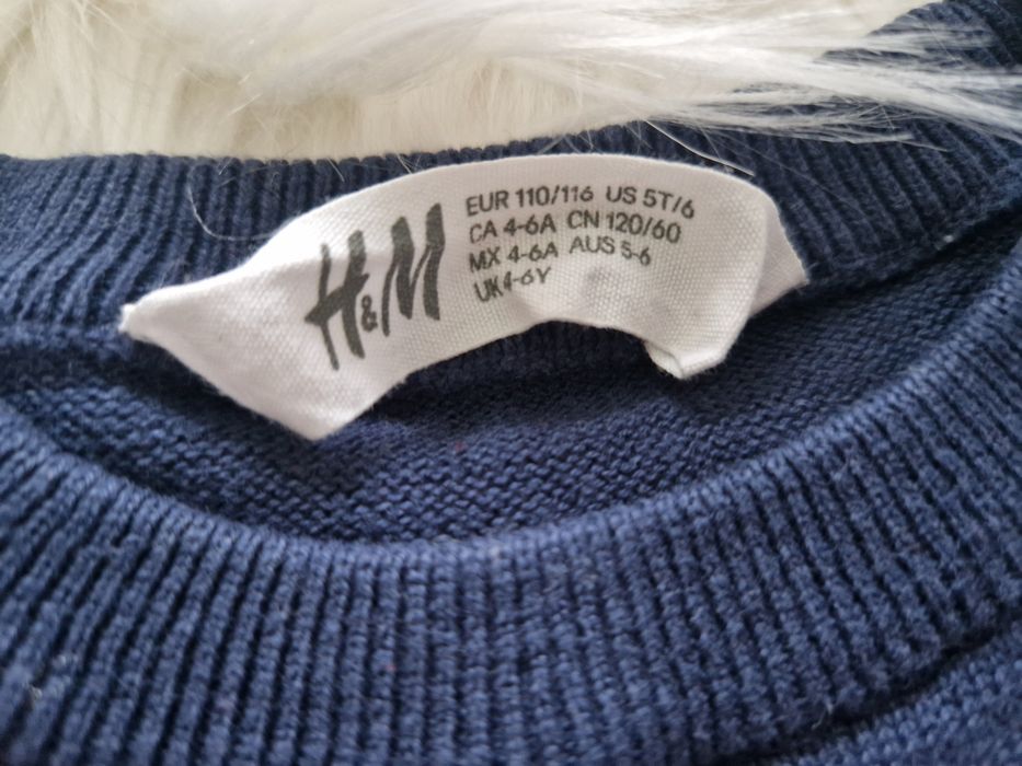 Sweterek świąteczny dinozaur H&M r 110-116