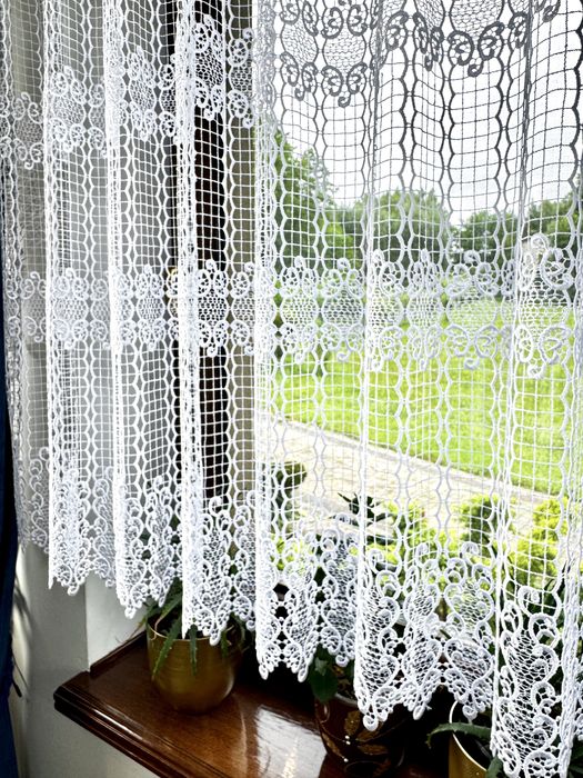 Zazdrostka Gipiura Biała Firanka Do Pokoju Do Kuchni Na Wymiar 120 wys