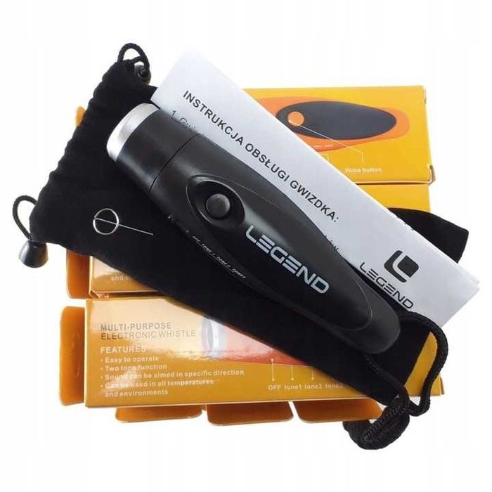 Gwizdek elektroniczny Legend czarny na baterię do sportów drużynowych